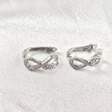 Boucles d’Oreilles Infini "Love" en Argent 925 Boucles d’Oreilles Infini "Love" en Argent 925