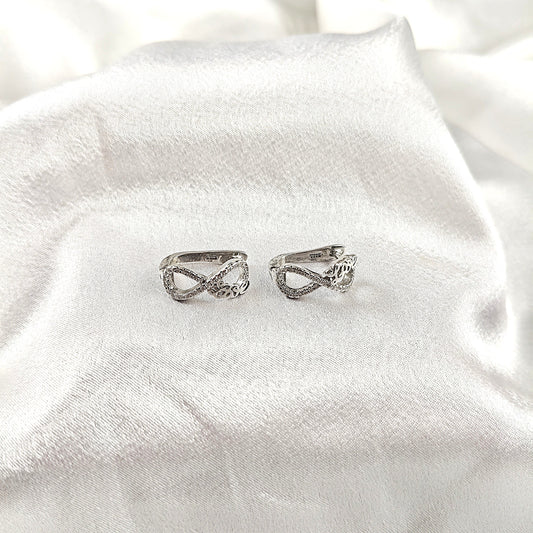 Boucles d’Oreilles Infini "Love" en Argent 925