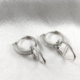 Boucles d’Oreilles Créoles Modernes en Argent 925 Boucles d’Oreilles Créoles Modernes en Argent 925