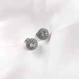 Boucles d’Oreilles Halo en Argent 925 & Zircons Brillants Boucles d’Oreilles Halo en Argent 925 & Zircons Brillants
