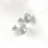 Boucles d’Oreilles Halo en Argent 925 & Zircons Brillants Boucles d’Oreilles Halo en Argent 925 & Zircons Brillants