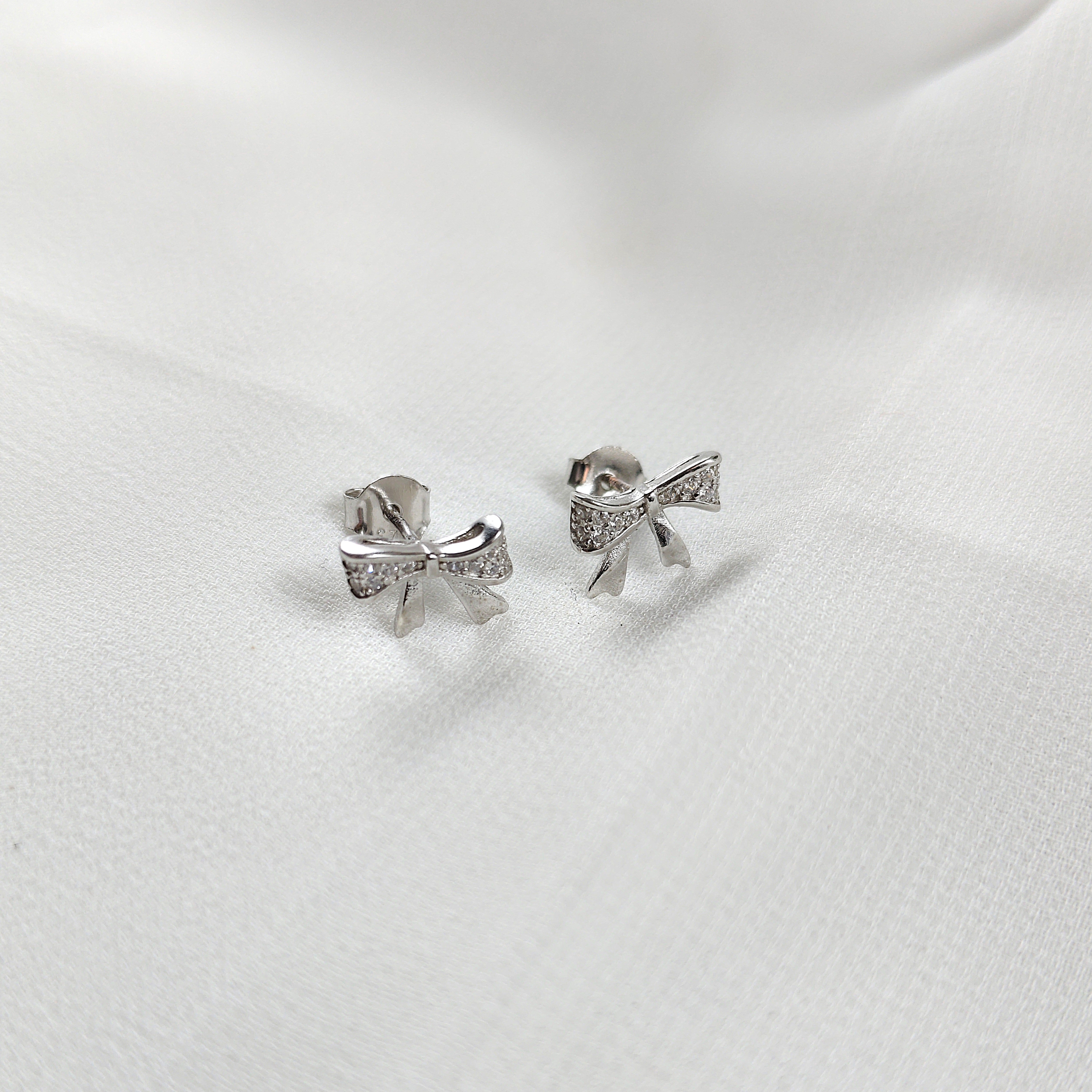 Boucles d’Oreilles Nœud Élégant en Argent 925 Boucles d’Oreilles Nœud Élégant en Argent 925