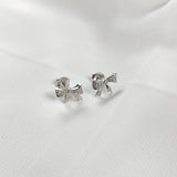 Boucles d’Oreilles Nœud Élégant en Argent 925 Boucles d’Oreilles Nœud Élégant en Argent 925