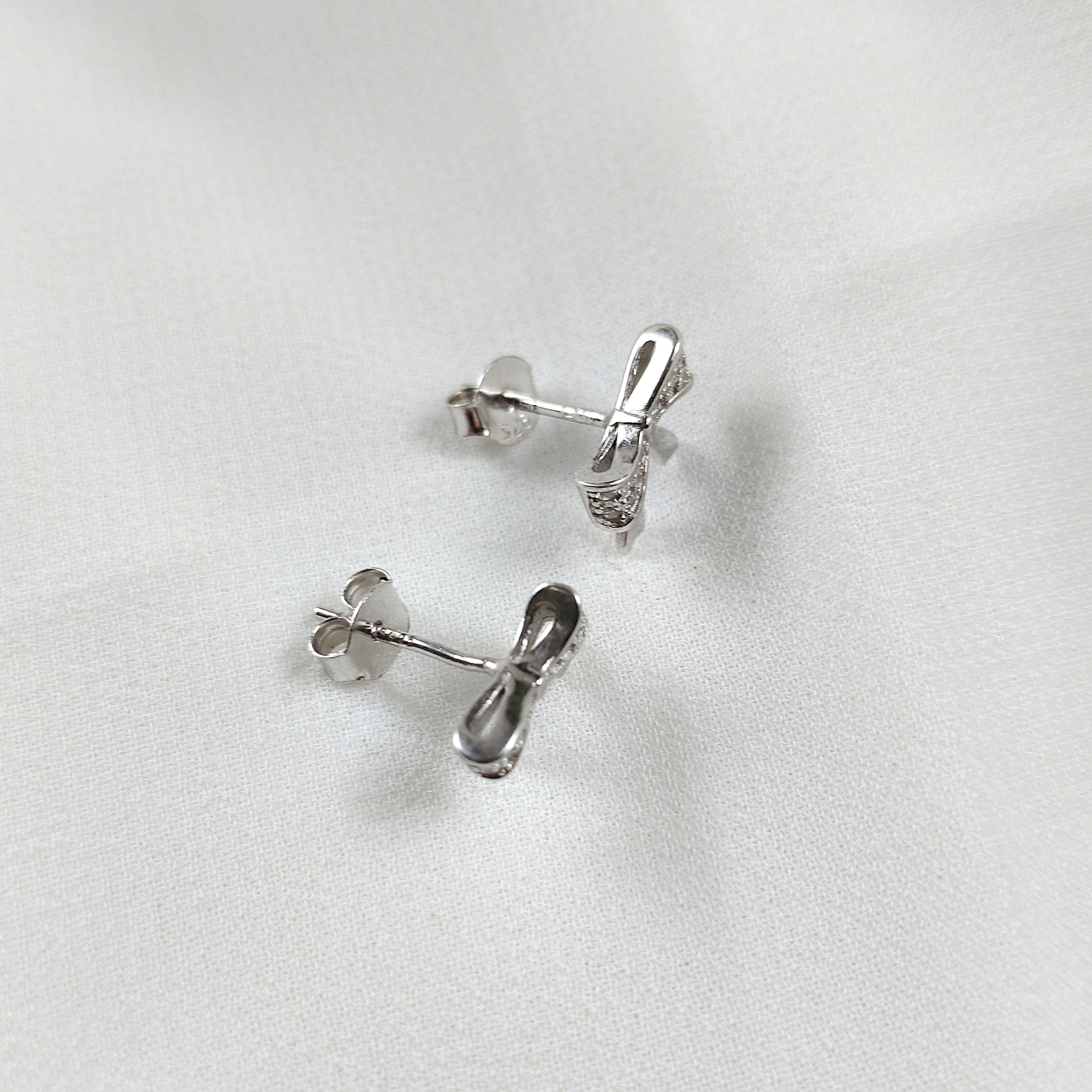 Boucles d’Oreilles Nœud Élégant en Argent 925 Boucles d’Oreilles Nœud Élégant en Argent 925