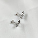 Boucles d’Oreilles Nœud Élégant en Argent 925 Boucles d’Oreilles Nœud Élégant en Argent 925