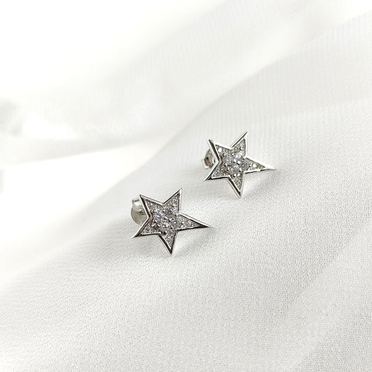 Boucles d’Oreilles Étoile en Argent 925 – Brillance Céleste