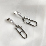 Boucles d’Oreilles Design Moderne en Argent 925 – Chaîne & Maillon Boucles d’Oreilles Design Moderne en Argent 925 – Chaîne & Maillon