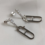 Boucles d’Oreilles Design Moderne en Argent 925 – Chaîne & Maillon Boucles d’Oreilles Design Moderne en Argent 925 – Chaîne & Maillon