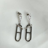 Boucles d’Oreilles Design Moderne en Argent 925 – Chaîne & Maillon Boucles d’Oreilles Design Moderne en Argent 925 – Chaîne & Maillon