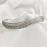 Bracelet Multi-Rangs en Argent 925 – Éclat de Zircons Bracelet Multi-Rangs en Argent 925 – Éclat de Zircons
