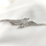 Bracelet Ailes Étincelantes en Argent 925 – Zircons Pavés Bracelet Ailes Étincelantes en Argent 925 – Zircons Pavés