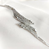 Bracelet Ailes Étincelantes en Argent 925 – Zircons Pavés Bracelet Ailes Étincelantes en Argent 925 – Zircons Pavés