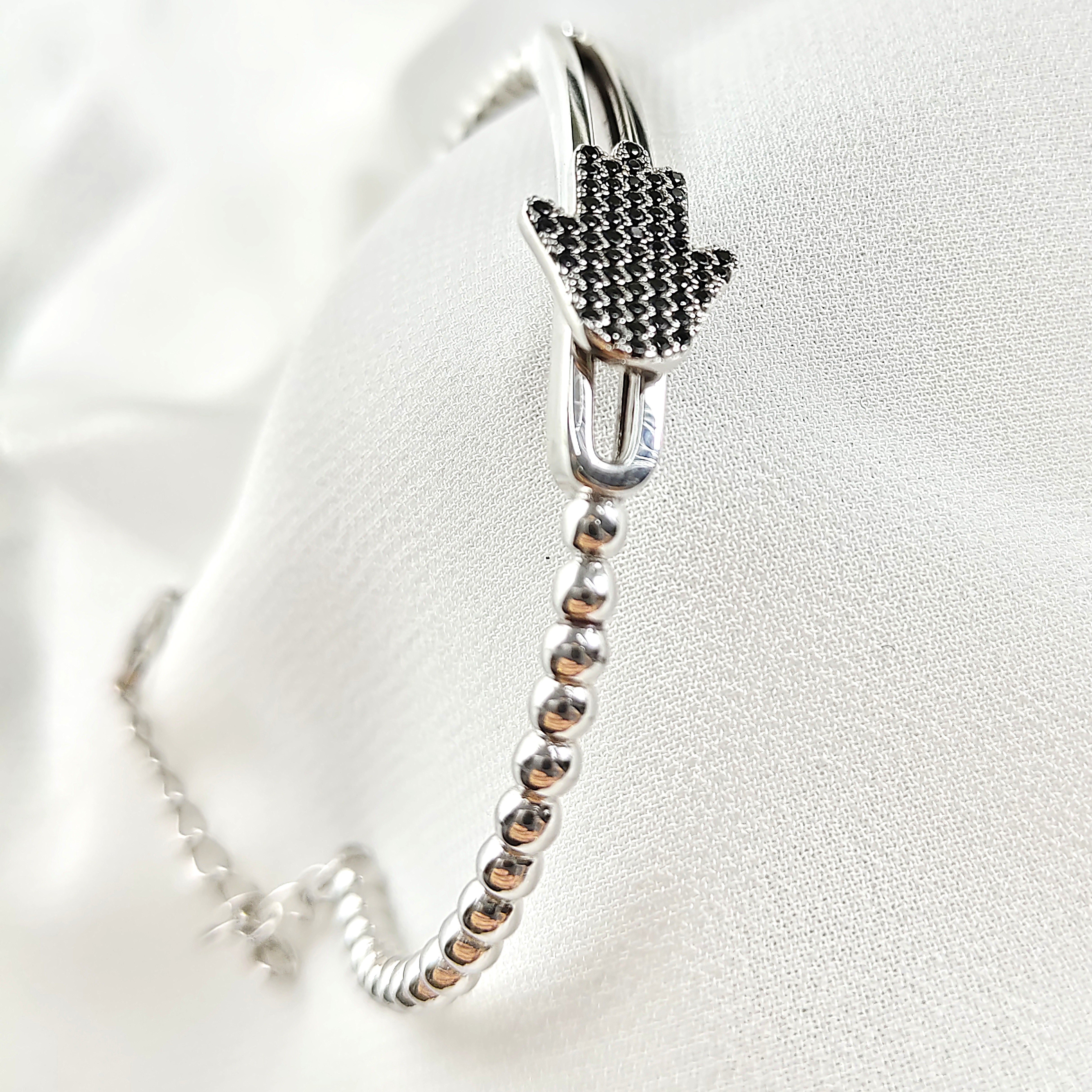 Bracelet Main de Fatma en Argent 925 – Protection & Élégance Bracelet Main de Fatma en Argent 925 – Protection & Élégance
