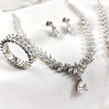 Parure Élégance Feuillage en Argent 925 Parure Élégance Feuillage en Argent 925