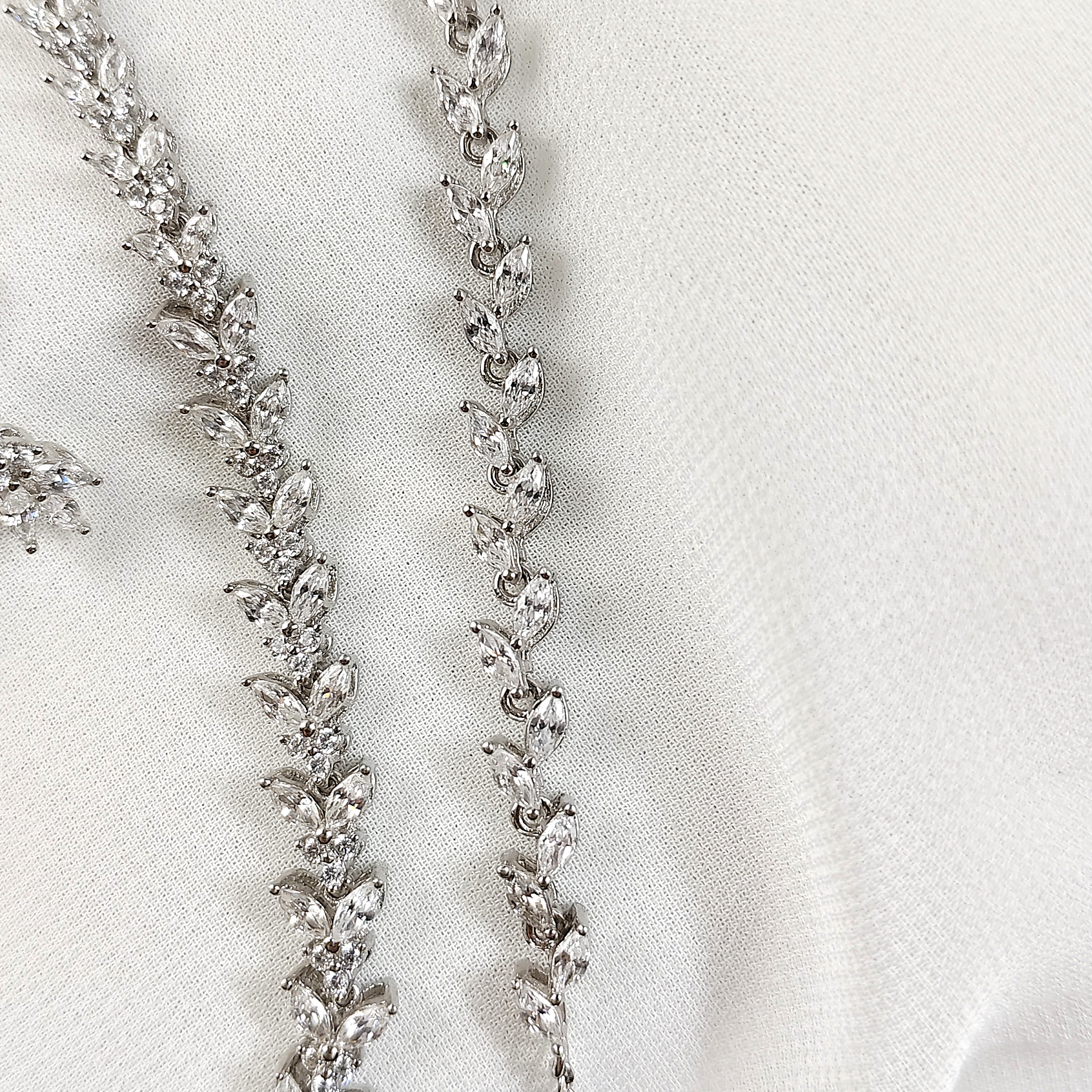 Parure Élégance Feuillage en Argent 925 Parure Élégance Feuillage en Argent 925