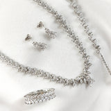 Parure Élégance Feuillage en Argent 925 Parure Élégance Feuillage en Argent 925