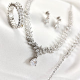 Parure Élégance Feuillage en Argent 925 Parure Élégance Feuillage en Argent 925