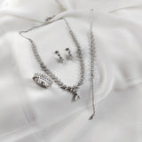 Parure Élégance Feuillage en Argent 925 Parure Élégance Feuillage en Argent 925
