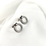 Boucles d’Oreilles Cercle Scintillant en Argent 925 – Raffinement Intemporel Boucles d’Oreilles Cercle Scintillant en Argent 925 – Raffinement Intemporel