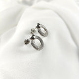 Boucles d’Oreilles Cercle Scintillant en Argent 925 – Raffinement Intemporel Boucles d’Oreilles Cercle Scintillant en Argent 925 – Raffinement Intemporel
