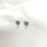 Boucles d’Oreilles en Argent Minimalistes avec Zircon Solitaire Boucles d’Oreilles en Argent Minimalistes avec Zircon Solitaire