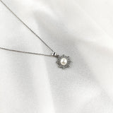 Collier Soleil en Argent 925 avec Perle Élégante Collier Soleil en Argent 925 avec Perle Élégante