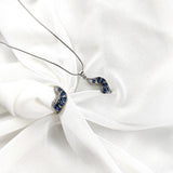 Parure Élégance Océan –  en Argent 925 avec Pierres Bleues Parure Élégance Océan –  en Argent 925 avec Pierres Bleues