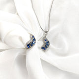 Parure Élégance Océan –  en Argent 925 avec Pierres Bleues Parure Élégance Océan –  en Argent 925 avec Pierres Bleues