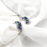 Parure Élégance Océan –  en Argent 925 avec Pierres Bleues Parure Élégance Océan –  en Argent 925 avec Pierres Bleues