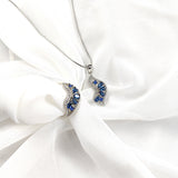 Parure Élégance Océan –  en Argent 925 avec Pierres Bleues Parure Élégance Océan –  en Argent 925 avec Pierres Bleues