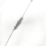 Gourmette en Argent 925 Motif Floral et Zircons Gourmette en Argent 925 Motif Floral et Zircons