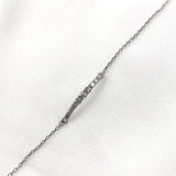 Gourmette en Argent 925 Ligne de Zircons Éclatants Gourmette en Argent 925 Ligne de Zircons Éclatants