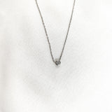 Chaîne en Argent 925 avec Solitaire Zircon Chaîne en Argent 925 avec Solitaire Zircon