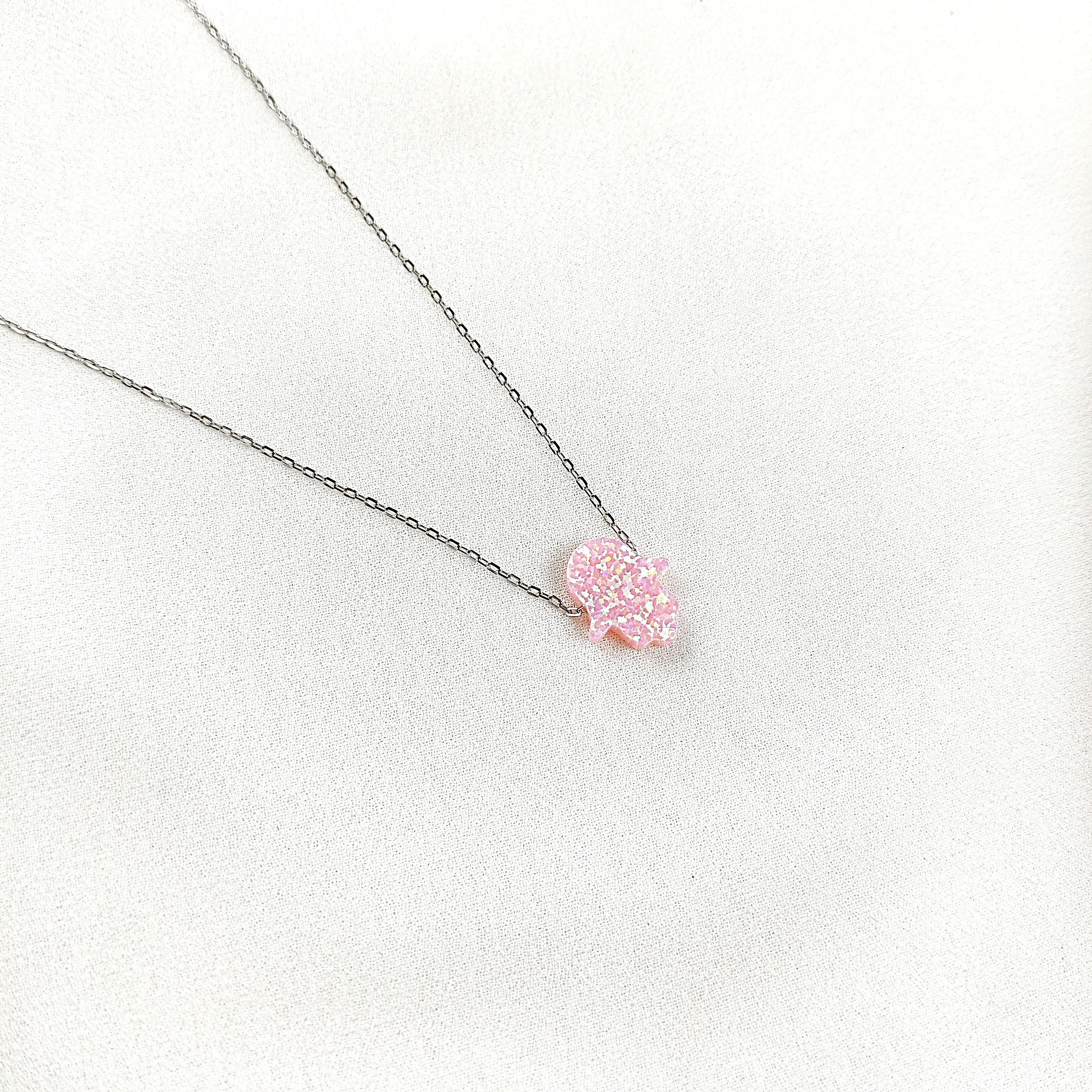 Chaîne en Argent 925 avec Pendentif Rose Étincelant Chaîne en Argent 925 avec Pendentif Rose Étincelant