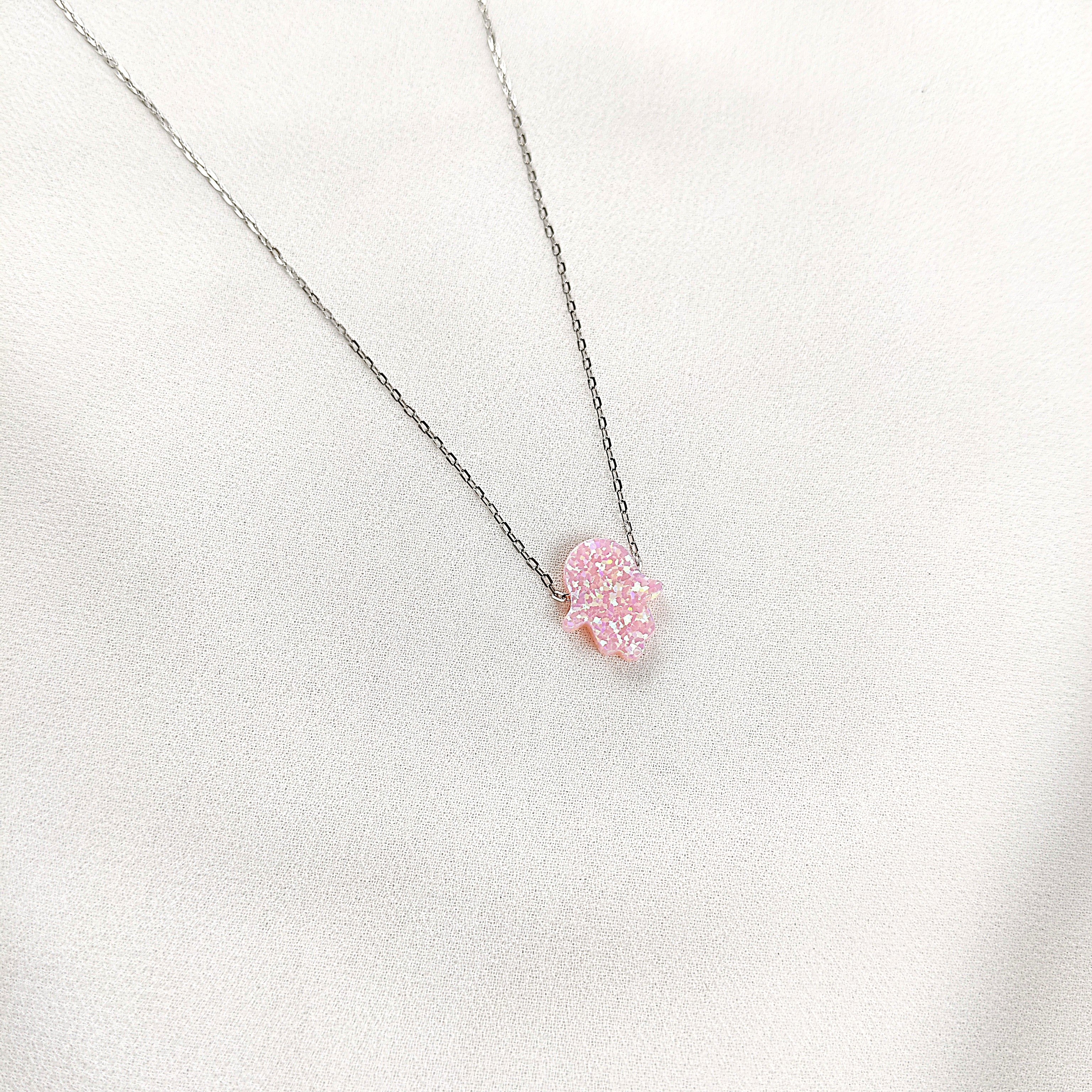Chaîne en Argent 925 avec Pendentif Rose Étincelant Chaîne en Argent 925 avec Pendentif Rose Étincelant