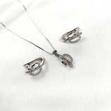 Parure en Argent 925 –  d’Oreilles Élégance Feuillage Parure en Argent 925 –  d’Oreilles Élégance Feuillage