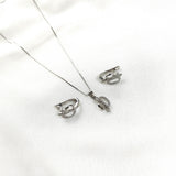 Parure en Argent 925 –  d’Oreilles Élégance Feuillage Parure en Argent 925 –  d’Oreilles Élégance Feuillage