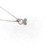 Chaîne en Argent 925 avec Pendentifs Cercle & Trèfle Zircon Chaîne en Argent 925 avec Pendentifs Cercle & Trèfle Zircon