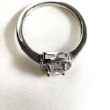 Bague en argent 925 sertie zircon carré – Élégance pure Bague en argent 925 sertie zircon carré – Élégance pure