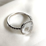 Bague en argent 925 avec pierre transparente – Élégance contemporaine Bague en argent 925 avec pierre transparente – Élégance contemporaine