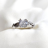 Bague en argent 925 solitaire classique – Éclat Éternel Bague en argent 925 solitaire classique – Éclat Éternel