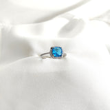 Bague en argent 925 avec pierre bleue – Éclat Azur Bague en argent 925 avec pierre bleue – Éclat Azur