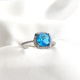 Bague en argent 925 avec pierre bleue – Éclat Azur Bague en argent 925 avec pierre bleue – Éclat Azur
