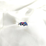 Bague en argent 925 multicolore – Harmonie Céleste Bague en argent 925 multicolore – Harmonie Céleste