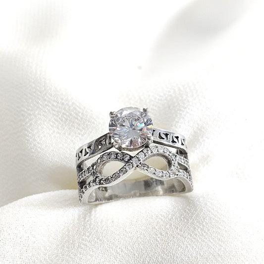 Bague en argent 925 symbole infini – Éternelle Élégance