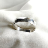 Bague homme en argent anneau classique poli Bague homme en argent anneau classique poli