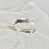 Bague homme en argent anneau classique poli Bague homme en argent anneau classique poli