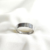 Bague en argent anneau simple poli Bague en argent anneau simple poli