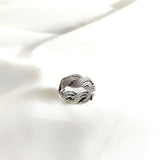 Bague en argent motif tressé élégant Bague en argent motif tressé élégant