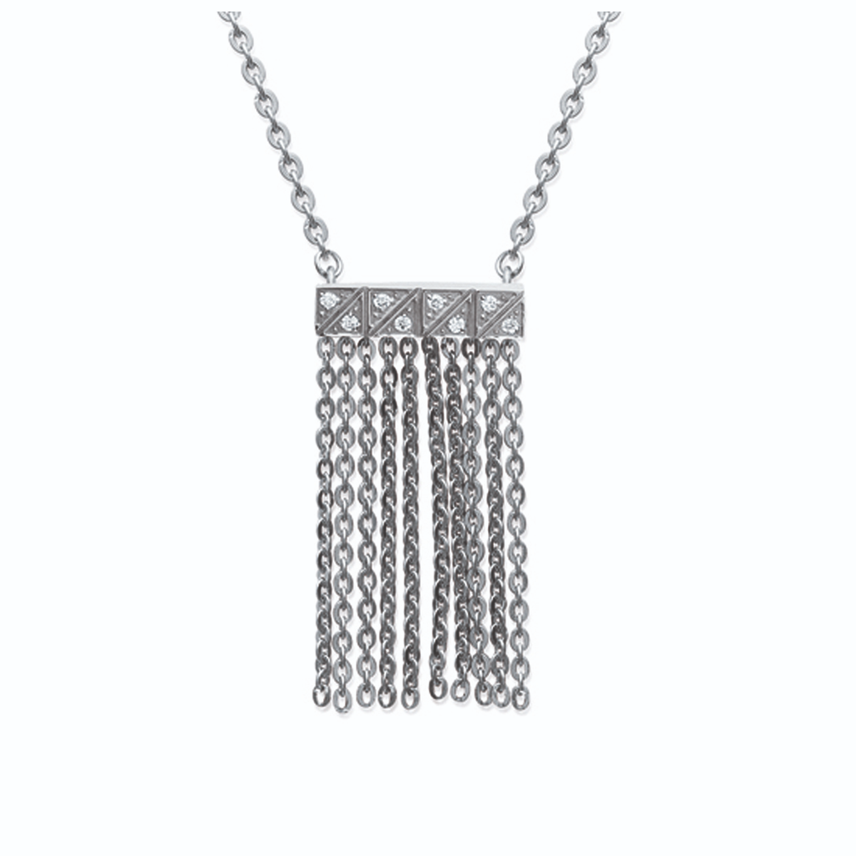 Collier acier 'Carmen' blanc Collier acier 'Carmen' blanc